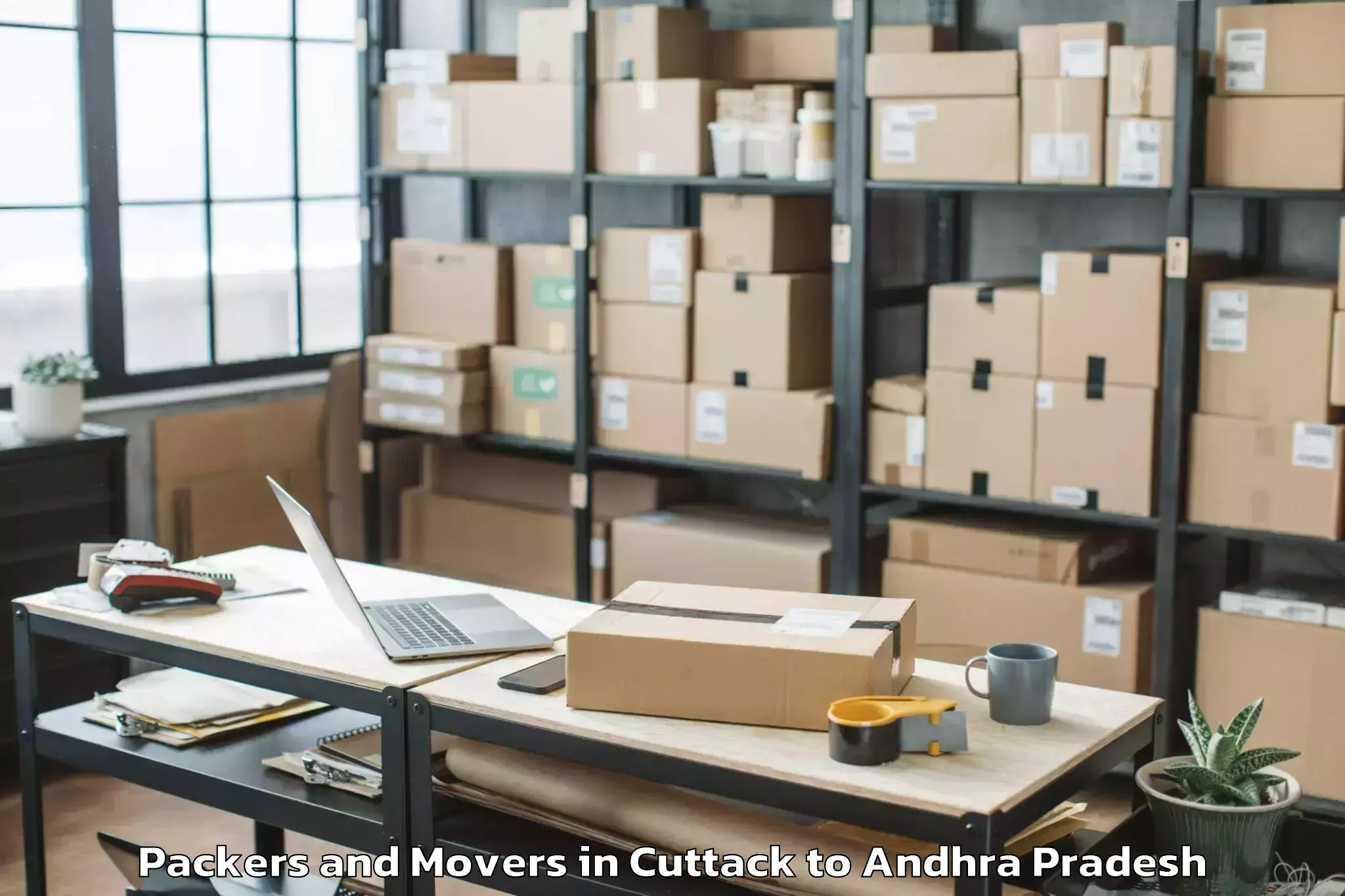 Quality Cuttack to Chillakallu Packers And Movers